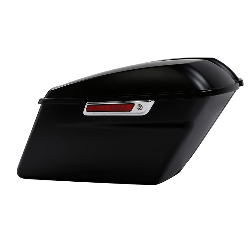 HR3 Black Denim Hard Saddlebags Harley Hard Bags (Regular) For 14-23 Harley Touring