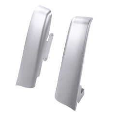 HR3 Silver / Black Honeycomb Fade Saddlebag Filler Strips For Harley Touring Models 14-24