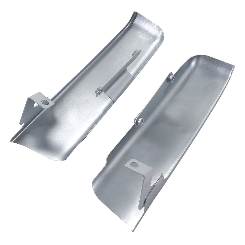 HR3 Silver / Black Honeycomb Fade Saddlebag Filler Strips For Harley Touring Models 14-24