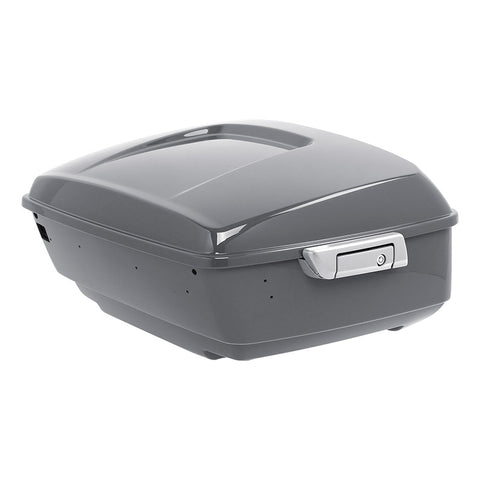 HR3 Gunship Gray King Size Touring Trunk Luggage with Speaker Cut Outs For Harley Touring 14-24