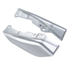 HR3 Silver / Black Honeycomb Fade Mid-Frame Air Deflectors For Harley Touring and Trike Models 09-24