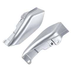 HR3 Silver / Black Honeycomb Fade Mid-Frame Air Deflectors For Harley Touring and Trike Models 09-24