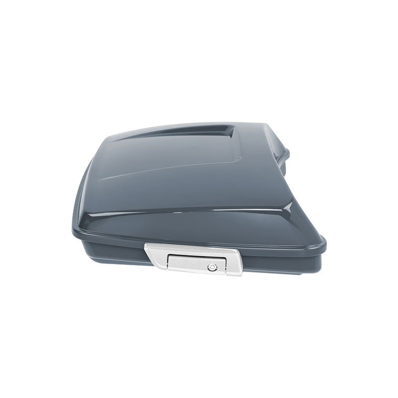 HR3 Gunship Gray 5.5" Razor Style Touring Trunk Luggage For Harley Touring 14-24