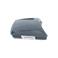 HR3 Gunship Gray 5.5" Razor Style Touring Trunk Luggage For Harley Touring 14-24