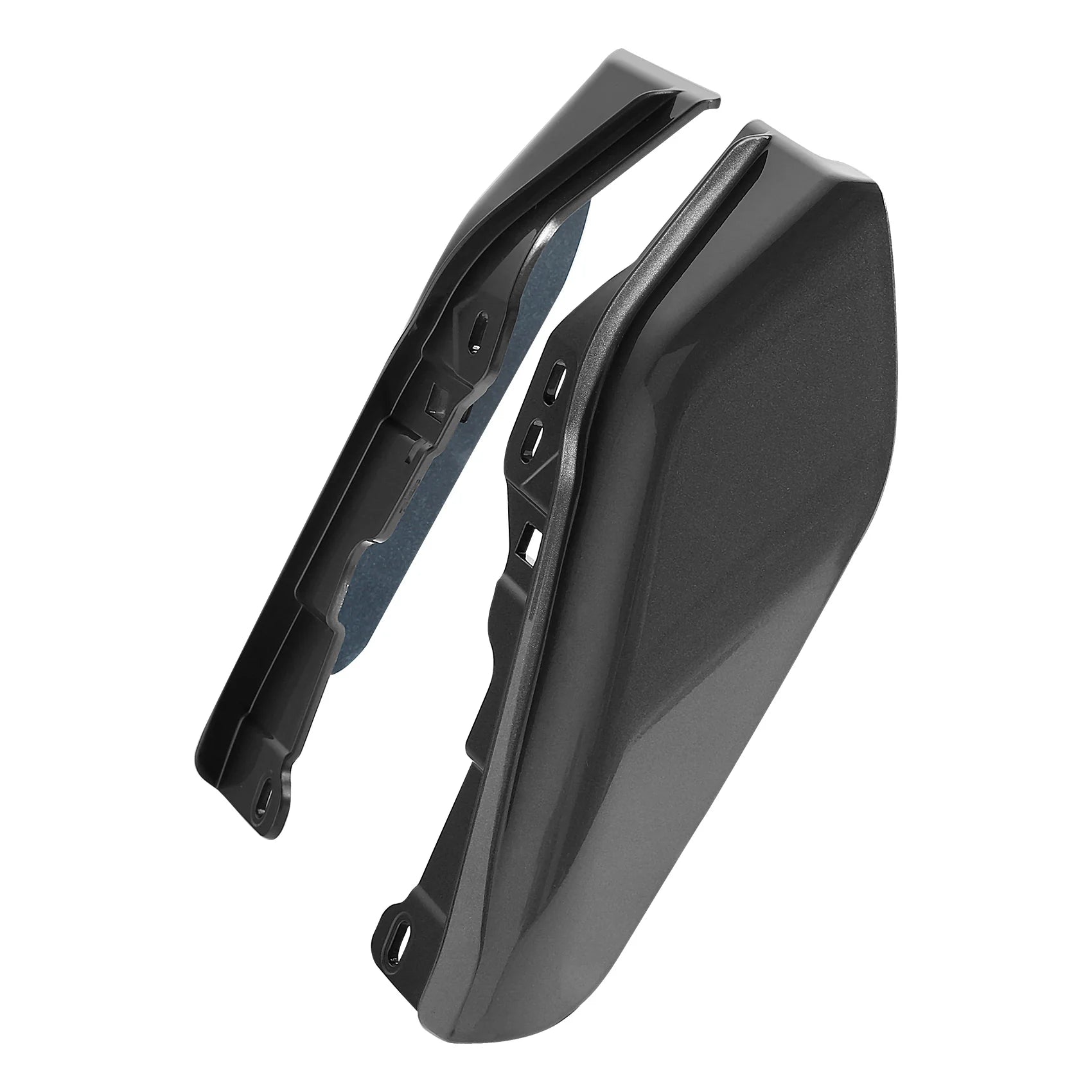 HR3 Industrial Gray Mid Frame Air Heat Deflectors For Harley Touring and Trike Models 09-24