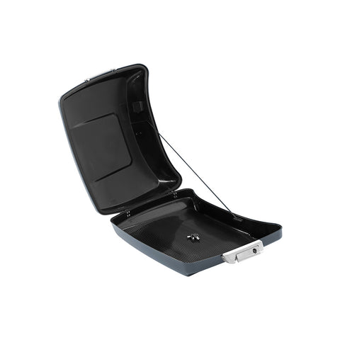 HR3 Gunship Gray 5.5" Razor Style Touring Trunk Luggage For Harley Touring 14-24