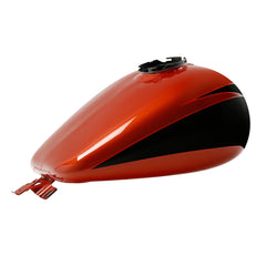 HR3 Sunburst Orange / Starfire Black Fuel Gas Tank For 2008-2023 Harley Touring Models