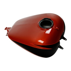 HR3 Sunburst Orange / Starfire Black Fuel Gas Tank For 2008-2023 Harley Touring Models