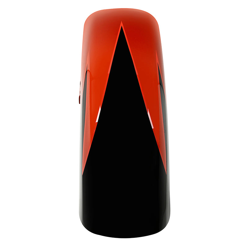 HR3 Sunburst Orange / Starfire Black Motorcycle 18" Wide Tire Front Mudguard Fender For Harley Touring Models 2014-2023
