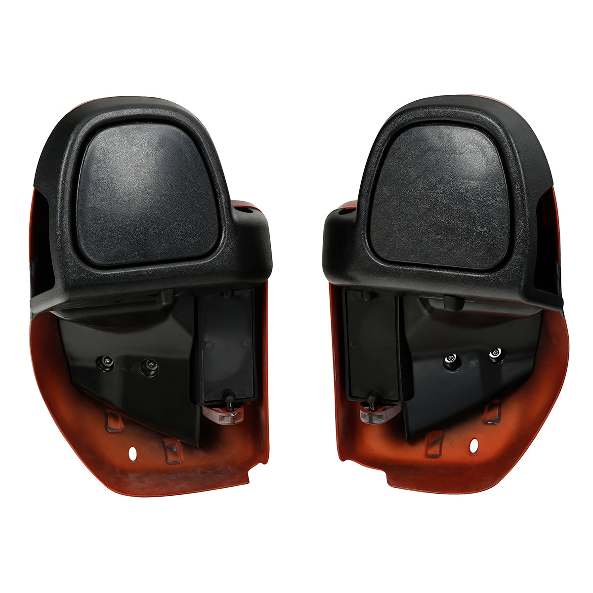 HR3 Sunburst Orange / Starfire Black Vented Lower Fairing Kit For Harley Touring Models 2014-2023 (Fits water cooled models)