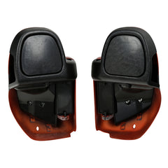 HR3 Sunburst Orange / Starfire Black Vented Lower Fairing Kit For Harley Touring Models 2014-2023 (Fits water cooled models)