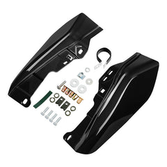HR3 Dark Slate Candy / Arctic Black Mid-Frame Air Deflectors For Harley Touring and Trike Models 09-24