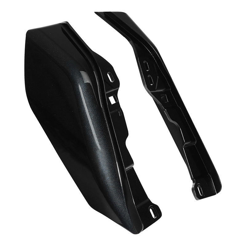 HR3 Dark Slate Candy / Arctic Black Mid-Frame Air Deflectors For Harley Touring and Trike Models 09-24