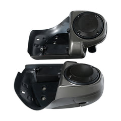 HR3 Industrial Gray Vented Lower Fairing Kit With 6.5" Speaker Pods For Harley Touring models 2014-2024