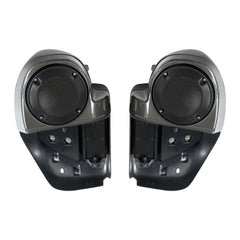 HR3 Industrial Gray Vented Lower Fairing Kit With 6.5" Speaker Pods For Harley Touring models 2014-2024