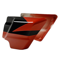 HR3 Sunburst Orange / Starfire Black Side Covers 2017 CVO STREET GLIDE (FLHXSE)