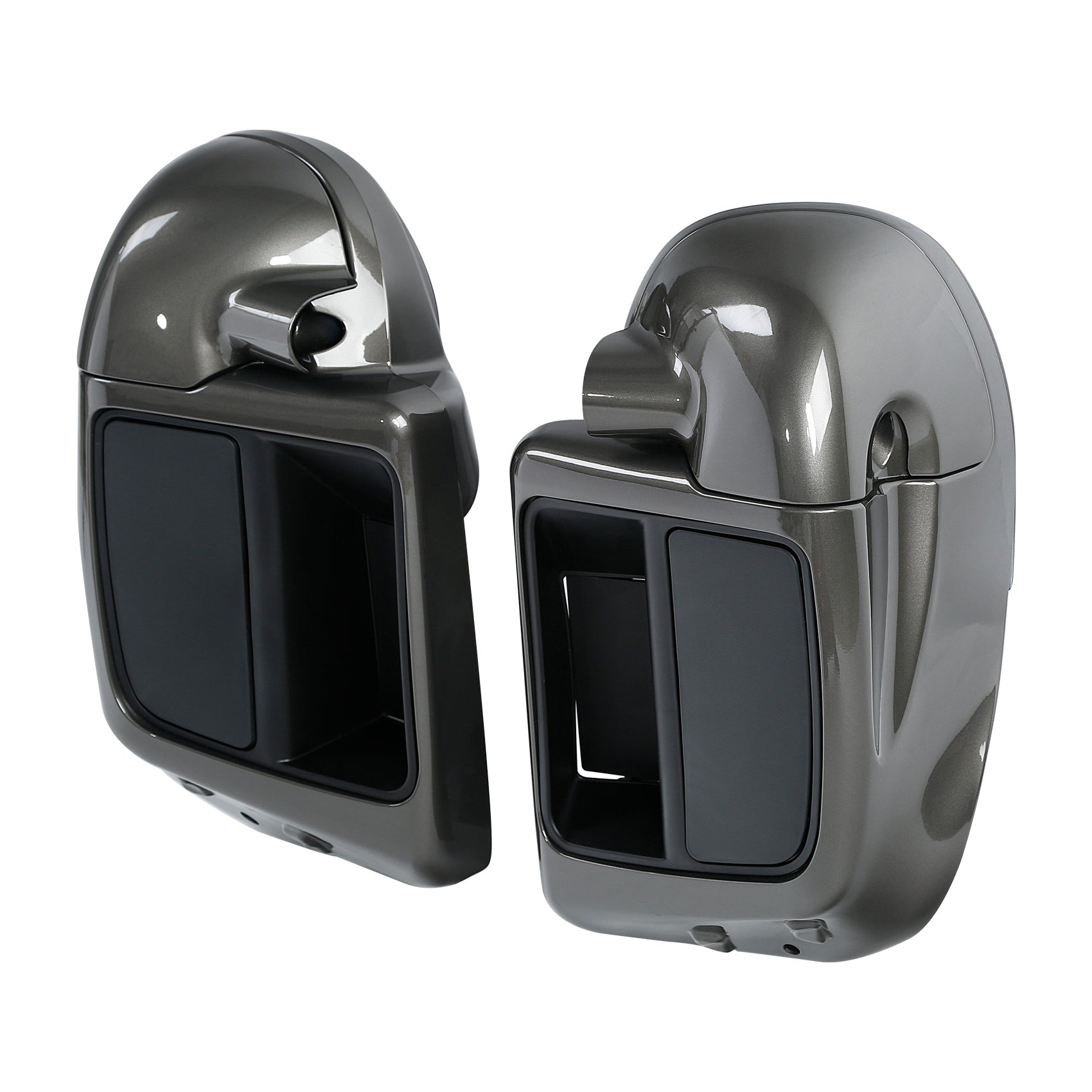 HR3 Industrial Gray Vented Lower Fairing Kit With 6.5" Speaker Pods For Harley Touring models 2014-2024