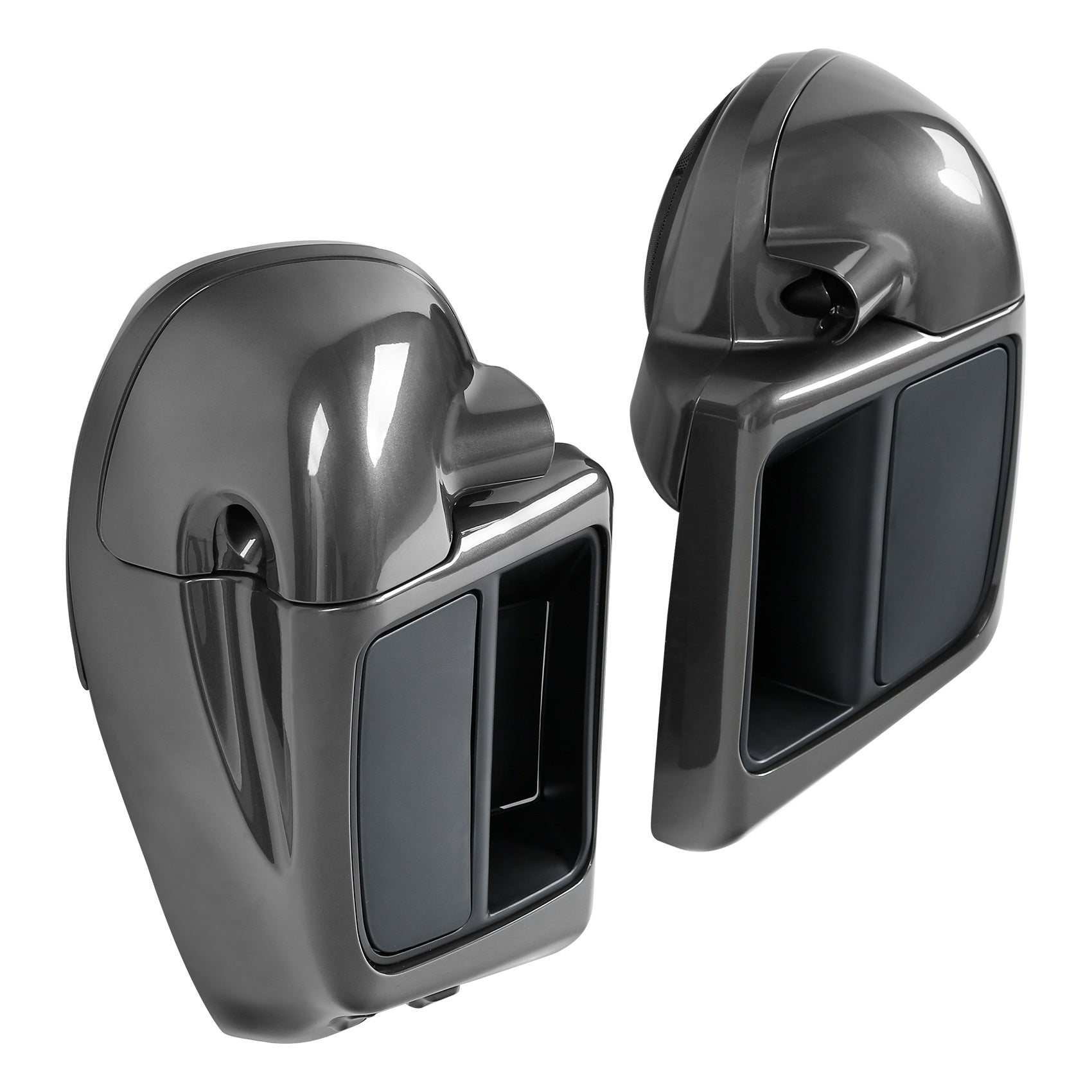 HR3 Orange Lava & Silver Gray Vented Lower Fairing Kit with Speaker Pods