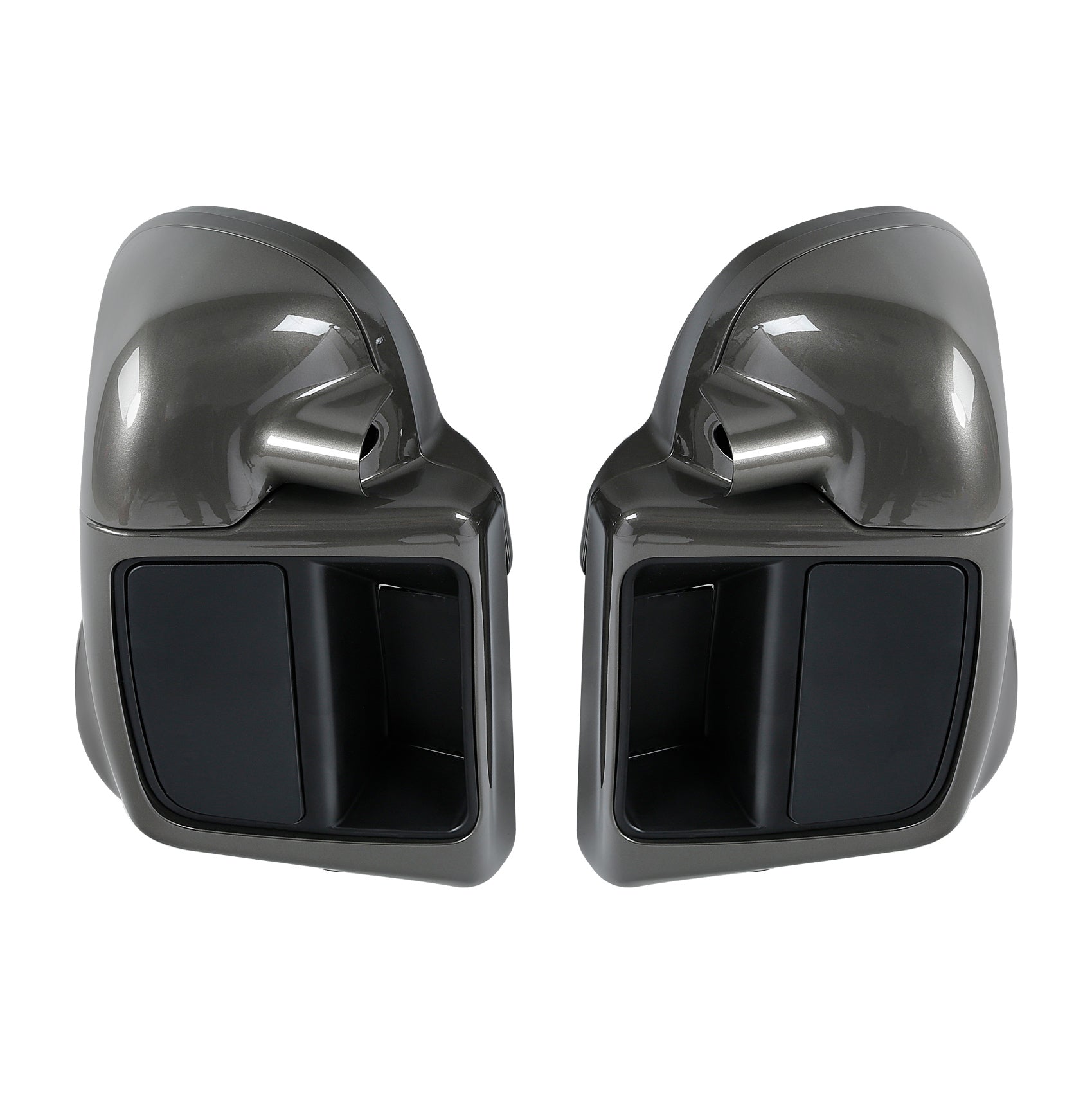 HR3 Industrial Gray Vented Lower Fairing Kit With 6.5" Speaker Pods For Harley Touring models 2014-2024
