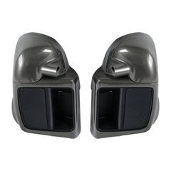 HR3 Industrial Gray Vented Lower Fairing Kit With 6.5" Speaker Pods For Harley Touring models 2014-2024