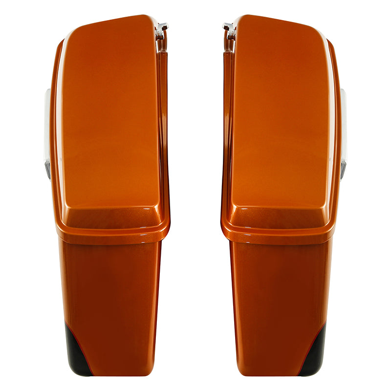 HR3 Amber Whiskey / Vivid Black Hard Saddlebags (Regular) For 14-23 Harley Touring