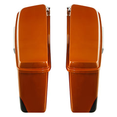 HR3 Amber Whiskey / Vivid Black Hard Saddlebags (Regular) For 14-23 Harley Touring