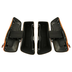 HR3 Amber Whiskey / Vivid Black Hard Saddlebags (Regular) For 14-23 Harley Touring