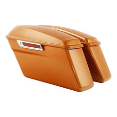 HR3 Amber Whiskey Hard Saddlebags (Regular) For 14-23 Harley Touring
