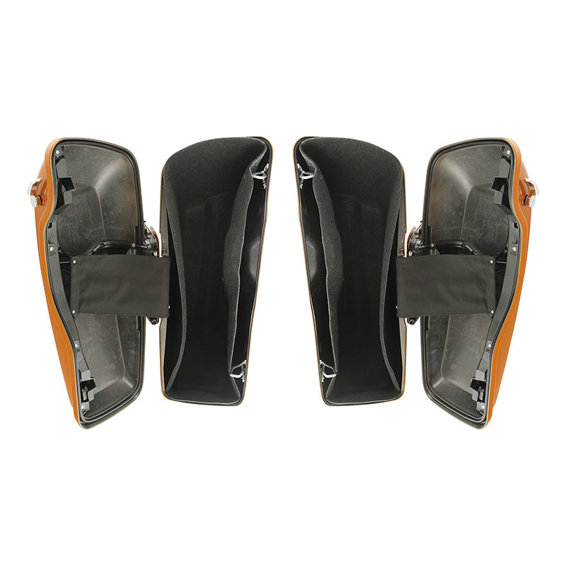 HR3 Amber Whiskey Hard Saddlebags (Regular) For 14-23 Harley Touring