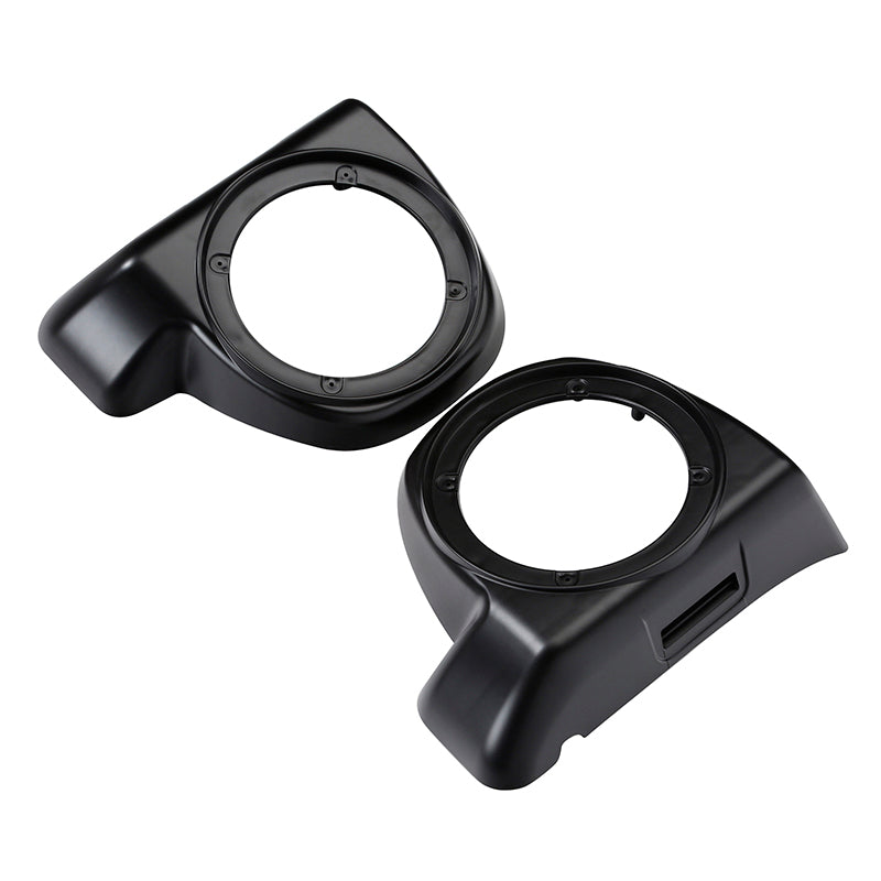 HR3 Black Denim Lower Fairing Speaker Pods For Harley Touring Models 2014-2024