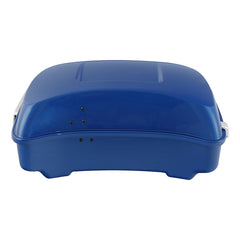 HR3 Electric Blue 10.7" Chopped Style Touring Trunk Luggage For 14-24 Harley Touring