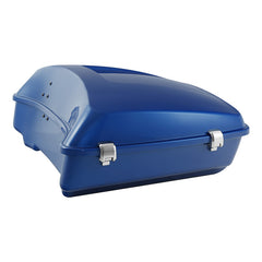 HR3 Electric Blue 10.7" Chopped Style Touring Trunk Luggage For 14-24 Harley Touring