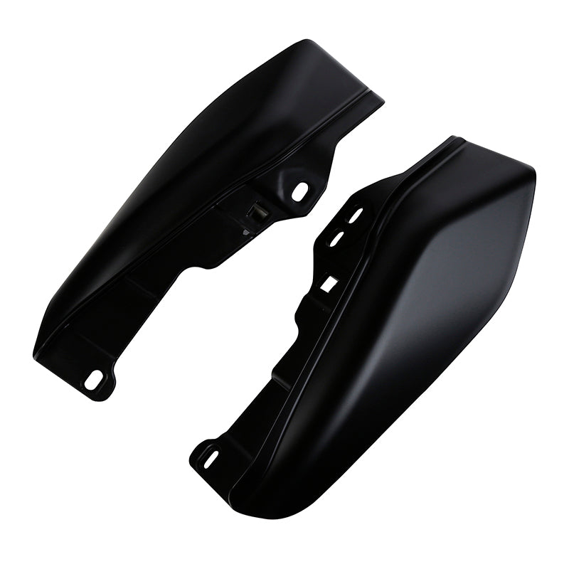 HR3 Black Denim Mid Frame Air Heat Deflectors For Harley Touring and Trike Models 09-24