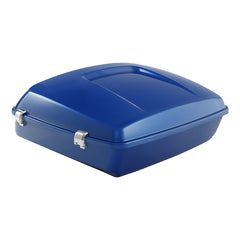 HR3 Electric Blue 10.7" Chopped Style Touring Trunk Luggage For 14-24 Harley Touring
