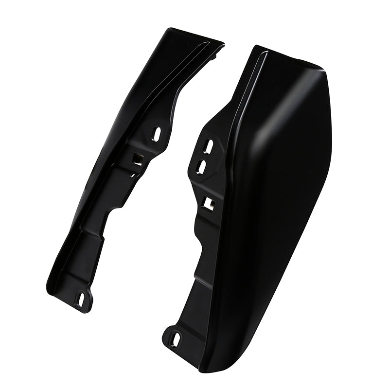 HR3 Black Denim Mid Frame Air Heat Deflectors For Harley Touring and Trike Models 09-24
