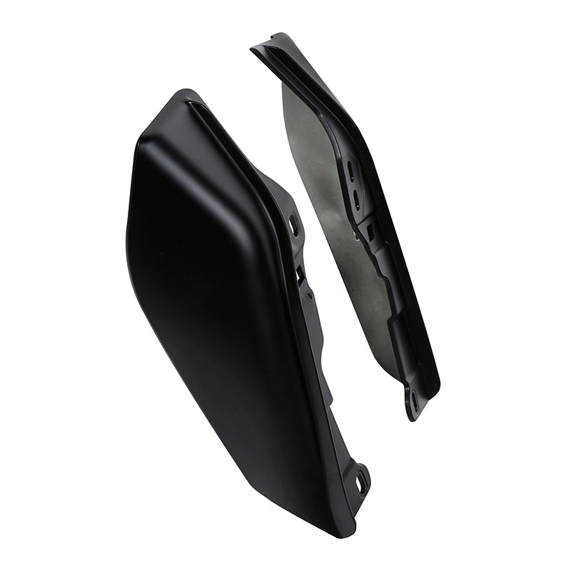 HR3 Black Denim Mid Frame Air Heat Deflectors For Harley Touring and Trike Models 09-24