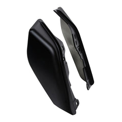 HR3 Black Denim Mid Frame Air Heat Deflectors For Harley Touring and Trike Models 09-24