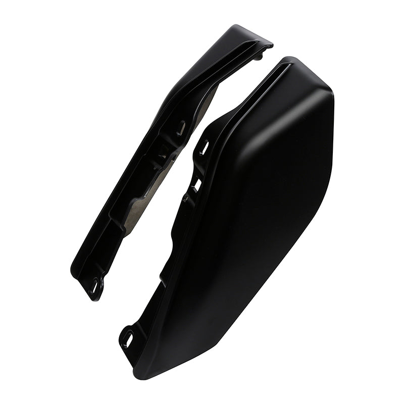 HR3 Black Denim Mid Frame Air Heat Deflectors For Harley Touring and Trike Models 09-24