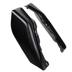 HR3 Black Denim Mid Frame Air Heat Deflectors For Harley Touring and Trike Models 09-24