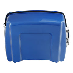 HR3 Electric Blue 10.7" Chopped Style Touring Trunk Luggage For 14-24 Harley Touring