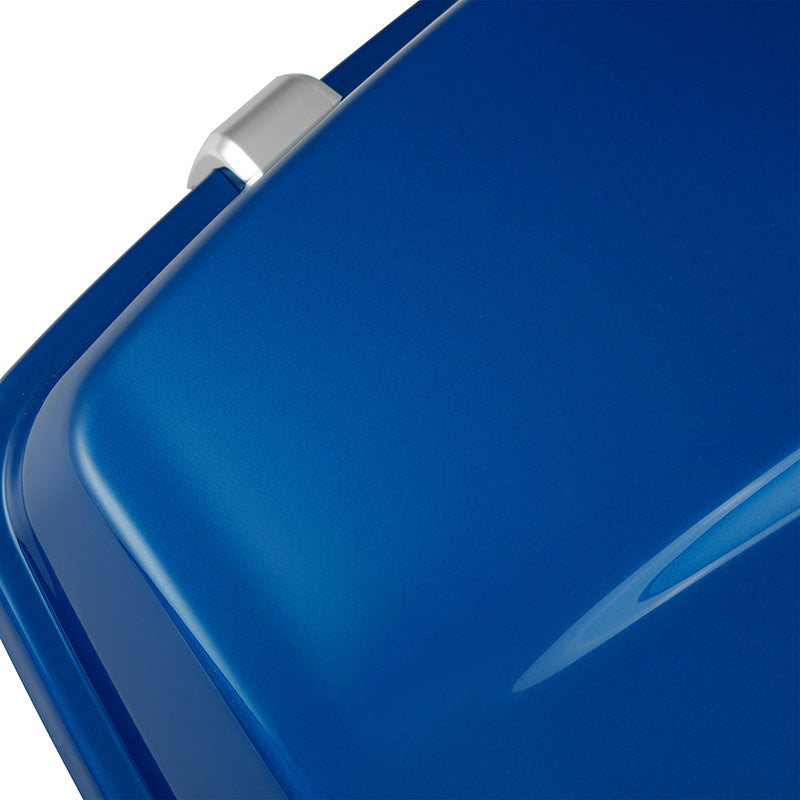 HR3 Electric Blue 10.7" Chopped Style Touring Trunk Luggage For 14-24 Harley Touring