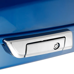 HR3 Electric Blue 10.7" Chopped Style Touring Trunk Luggage For 14-24 Harley Touring