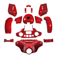 HR3 Wicked Red Complete Body Fairing Kit For Harley Street Glide FLHX 14-23