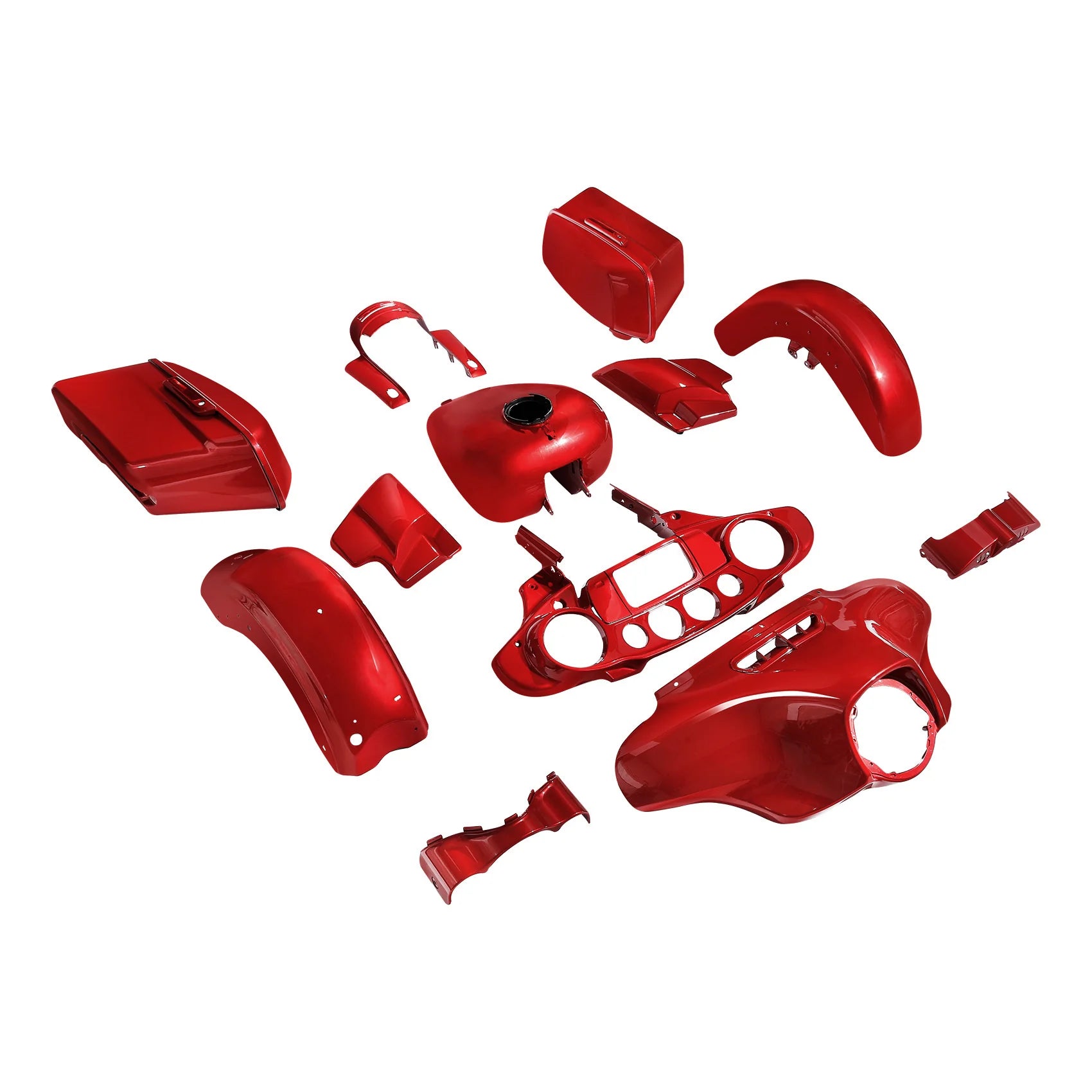 HR3 Wicked Red Complete Body Fairing Kit For Harley Street Glide FLHX 14-23