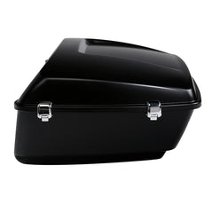 HR3 Black Denim 13.7" King Size Touring Trunk Luggage For 14-24 Harley Touring