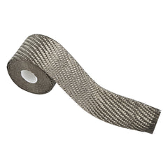 Custom Chrome 2" x 15' Fibreglass Titanium Exhaust Manifold Header Pipe Heat Wrap Thermal Tape