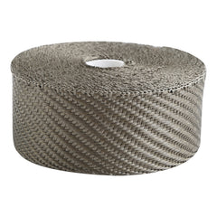 Custom Chrome 2" x 50' Fibreglass Titanium Exhaust Manifold Header Pipe Heat Wrap Thermal Tape
