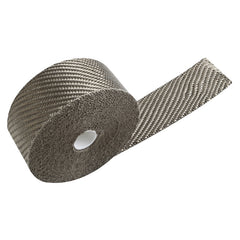 Custom Chrome 2" x 50' Fibreglass Titanium Exhaust Manifold Header Pipe Heat Wrap Thermal Tape