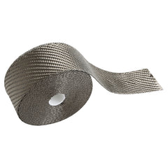 Custom Chrome 2" x 50' Fibreglass Titanium Exhaust Manifold Header Pipe Heat Wrap Thermal Tape