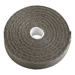 Custom Chrome 1" x 50' Fibreglass Titanium Exhaust Manifold Header Pipe Heat Wrap Thermal Tape